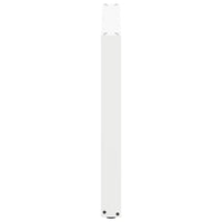 Gambe per tavolo da pranzo a forma di U 3 pz bianche 100x(72-73) cm in acciaio 4013213