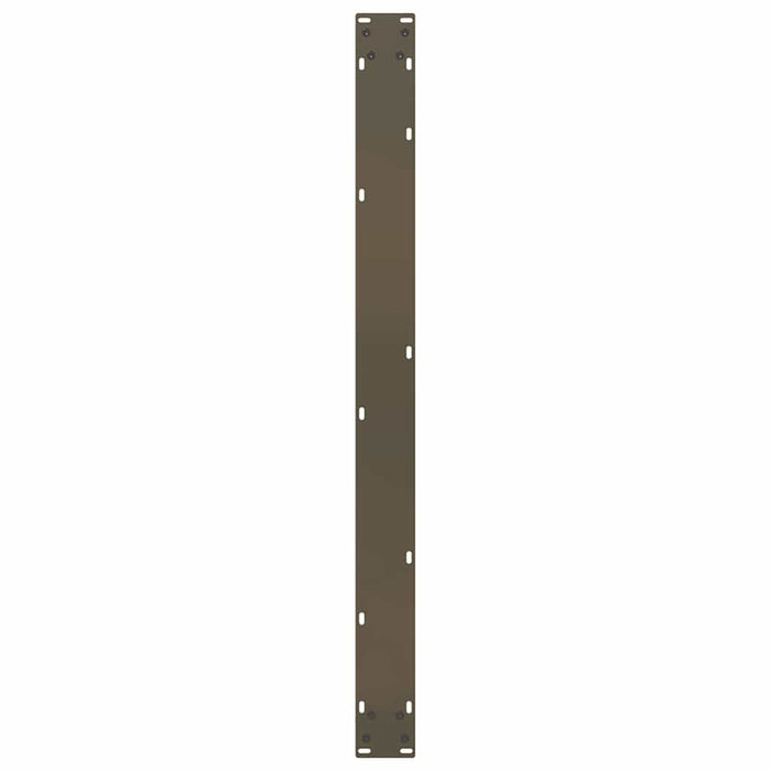 Gambe per tavolo da pranzo a forma di U 3 pz in acciaio naturale 100x(72-73) cm 4013215
