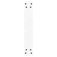 vidaXL Gambe per tavolo da bar a forma di U 2 pz bianche 50x(90-91) cm in acciaio