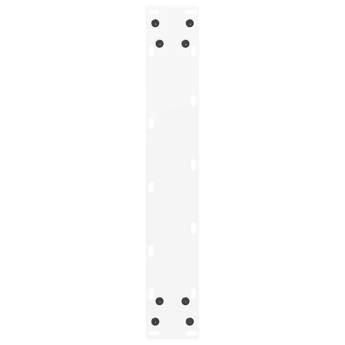 vidaXL Gambe per tavolo da bar a forma di U 2 pz bianche 50x(90-91) cm in acciaio