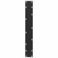 Gambe per tavolo da bar a forma di U 2 pz nere 60x(90-91) cm in acciaio 4013224