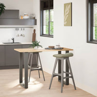 vidaXL Gambe per tavolo da bar a forma di U 2 pz Antracite 60x(90-91) cm Acciaio