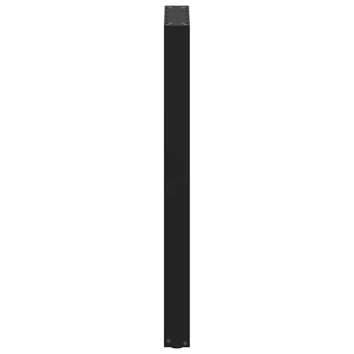 Gambe per tavolo da bar a forma di U 2 pz nere 40x(100-101) cm in acciaio 4013228