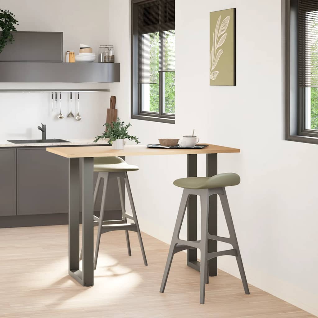 Gambe per tavolo da bar a forma di U 2 pz Antracite 40x(100-101) cm Acciaio 4013230