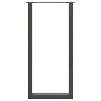 Gambe per tavolo da bar a forma di U 2 pz Antracite 40x(100-101) cm Acciaio 4013230