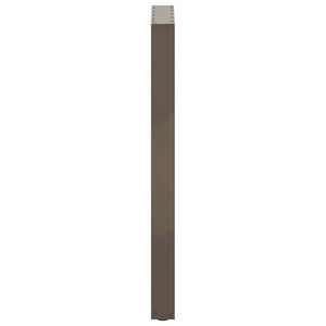 Gambe per tavolo da bar a forma di U 2 pz in acciaio naturale 40x(100-101) cm 4013231