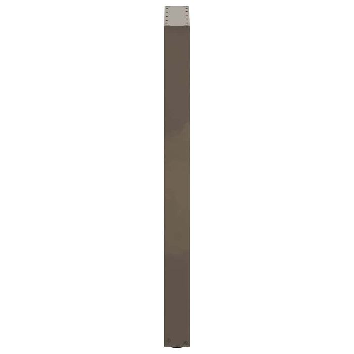 Gambe per tavolo da bar a forma di U 2 pz in acciaio naturale 40x(100-101) cm 4013231