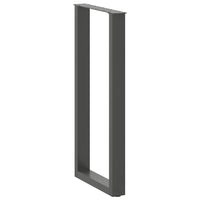 Gambe per tavolo da bar a forma di U 2 pz Antracite 50x(100-101) cm Acciaio 4013234