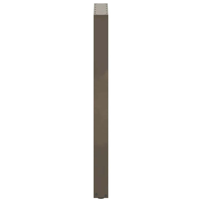 Gambe per tavolo da bar a forma di U 2 pz in acciaio naturale 50x(100-101) cm 4013235