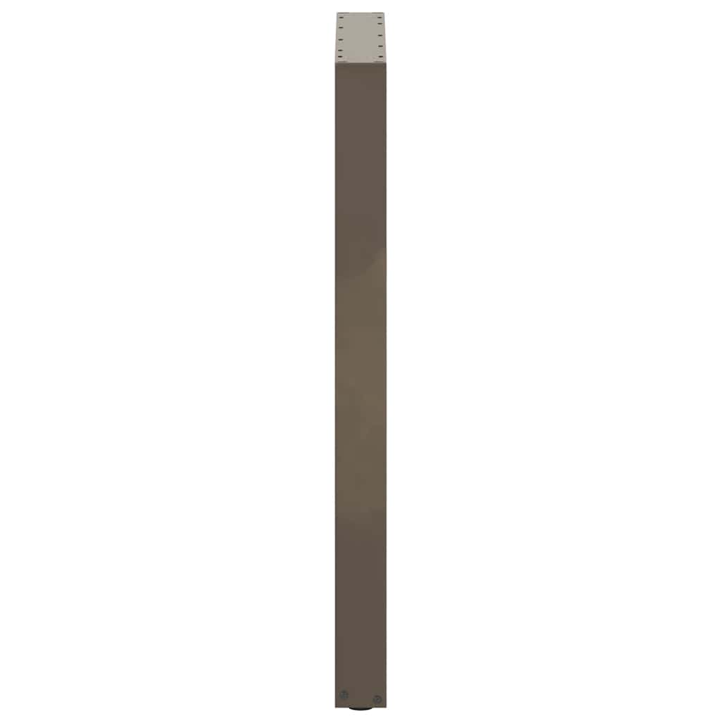 Gambe per tavolo da bar a forma di U 2 pz in acciaio naturale 60x(100-101) cm 4013239