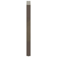 vidaXL Gambe per tavolo da bar a forma di U 2 pz in acciaio naturale 60x(100-101) cm