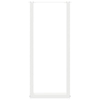 vidaXL Gambe per tavolo da bar a forma di U 2 pz bianche 40x(110-111) cm in acciaio