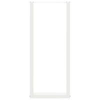 Gambe per tavolo da bar a forma di U 2 pz bianche 50x(110-111) cm in acciaio 4013245