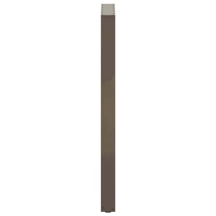 Gambe per tavolo da bar a forma di U 2 pz in acciaio naturale 50x(110-111) cm 4013247