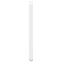 vidaXL Gambe per tavolo da bar a forma di U 2 pz bianche 60x(110-111) cm in acciaio