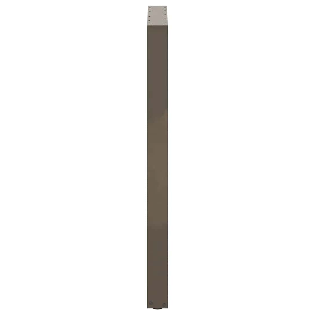 Gambe per tavolo da bar a forma di U 2 pz in acciaio naturale 60x(110-111) cm 4013251