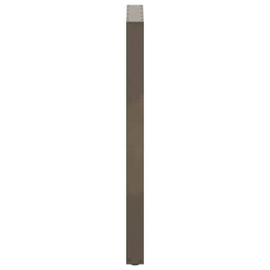 Gambe per tavolo da bar a forma di U 2 pz in acciaio naturale 60x(110-111) cm 4013251