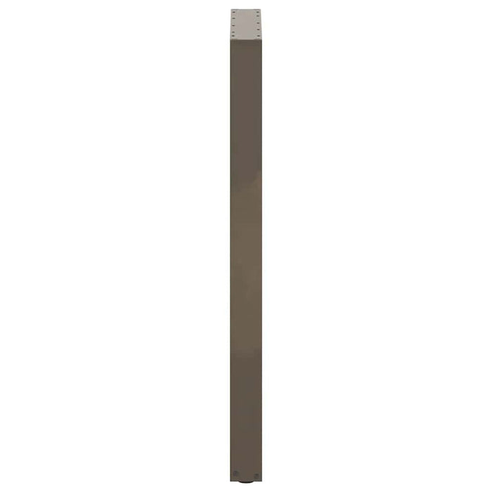 Gambe per tavolo da bar a forma di U 2 pz in acciaio naturale 60x(110-111) cm 4013251