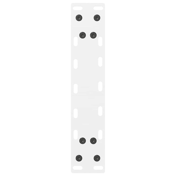 Gambe per Tavolino da Caff¨¨ Bianche 2 pz-Set di 2 Gamba per Tavolo 30x(30-31) cm Acciaio