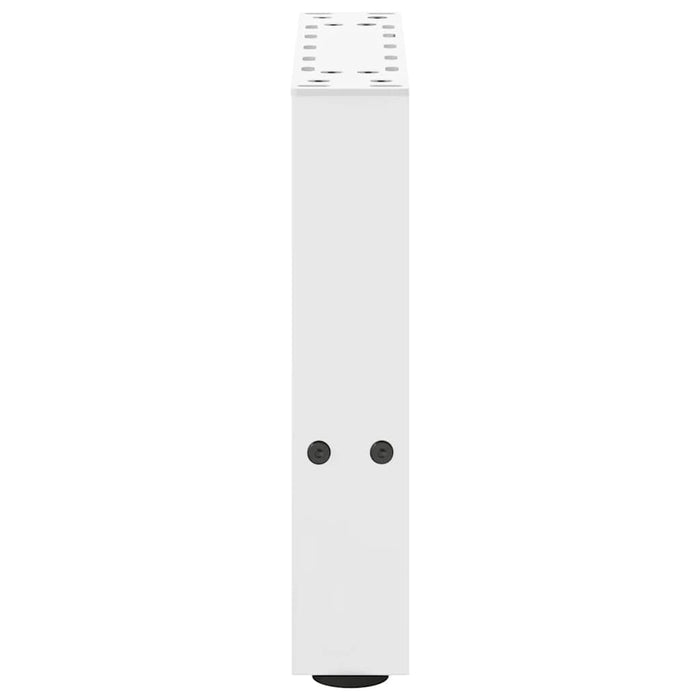 Gambe per Tavolino da Caffè Bianco 2 pz 40x(30-31) cm Acciaio 4013257