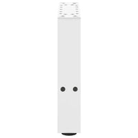 Gambe per Tavolino da Caff¨¨ Bianche 2 pz-Set di 2 Gamba per Tavolo 40x(30-31) cm Acciaio