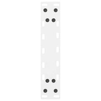 Gambe per Tavolino da Caff¨¨ Bianche 2 pz-Set di 2 Gamba per Tavolo 40x(30-31) cm Acciaio