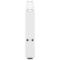 Gambe per Tavolino da Caff¨¨ Bianche 2 pz-Set di 2 Gamba per Tavolo 50x(30-31) cm Acciaio