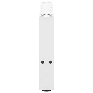 Gambe per Tavolino da Caff¨¨ Bianche 2 pz-Set di 2 Gamba per Tavolo 50x(30-31) cm Acciaio