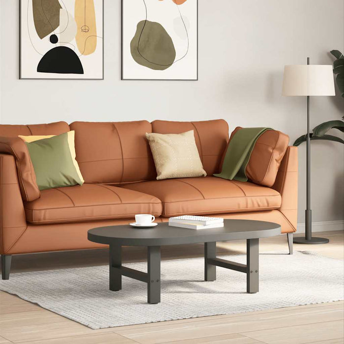 Gambe per Tavolino da Caffè Antracite 2 pz 50x(30-31) cm Acciaio