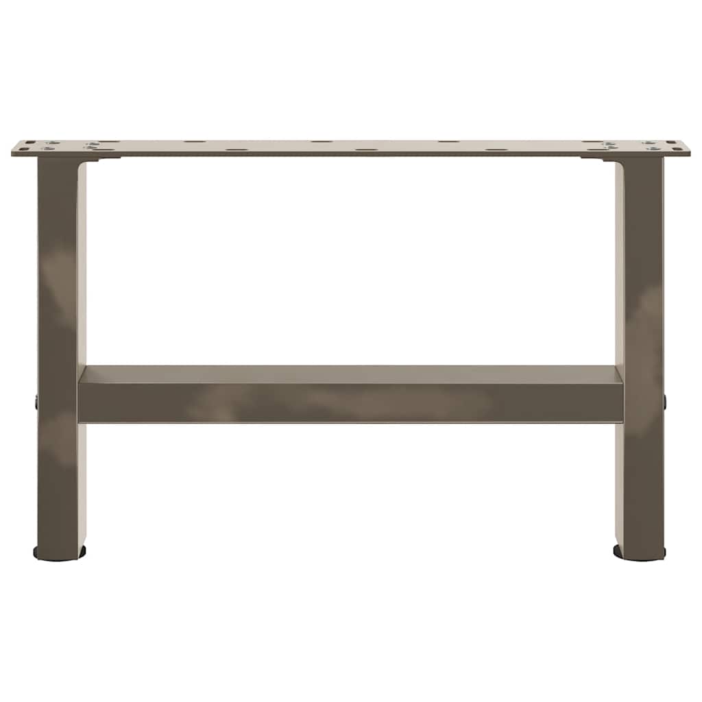 Gambe per Tavolino da Caff¨¨ in Acciaio Naturale 2 pz-Set di 2 Gamba per Tavolo 50x(30-31) cm Acciaio