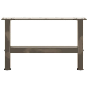 Gambe per Tavolino da Caff¨¨ in Acciaio Naturale 2 pz-Set di 2 Gamba per Tavolo 50x(30-31) cm Acciaio