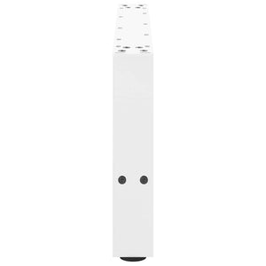 Gambe per Tavolino da Caff¨¨ Bianche 2 pz-Set di 2 Gamba per Tavolo 60x(30-31) cm Acciaio