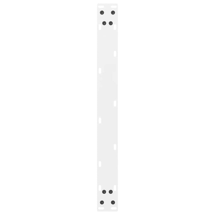 Gambe per Tavolino da Caff¨¨ Bianche 2 pz-Set di 2 Gamba per Tavolo 60x(30-31) cm Acciaio