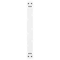 Gambe per Tavolino da Caff¨¨ Bianche 2 pz-Set di 2 Gamba per Tavolo 70x(30-31) cm Acciaio