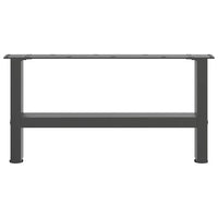 Gambe per Tavolino da Caffè Antracite 2 pz 70x(30-31)cm Acciaio 4013270