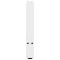 vidaXL Gambe per Tavolino da Caffè Bianche 2 pz 28x(42-43) cm Acciaio