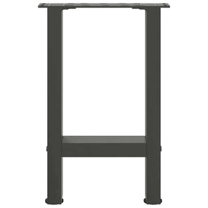 Gambe per Tavolino da Caffè Antracite 2 pz 28x(42-43) cm Acciaio
