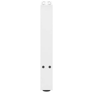 Gambe per Tavolino da Caff¨¨ Bianche 2 pz-Set di 2 Gamba per Tavolo 38x(42-43) cm Acciaio