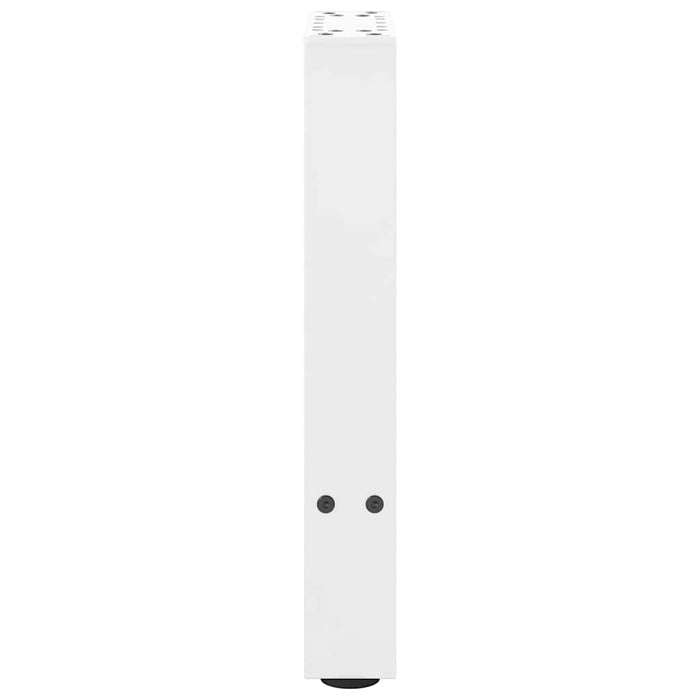 Gambe per Tavolino da Caff¨¨ Bianche 2 pz-Set di 2 Gamba per Tavolo 38x(42-43) cm Acciaio