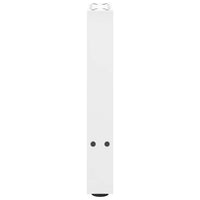 Gambe per Tavolino da Caffè Bianche 2 pz 38x(42-43) cm Acciaio