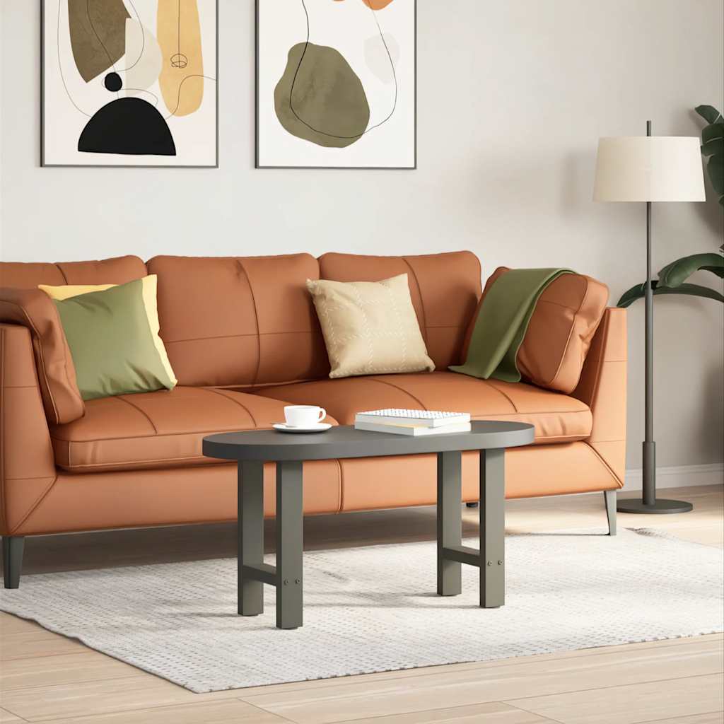 Gambe per Tavolino da Caff¨¨ Antracite 2 pz-Set di 2 Gamba per Tavolo 38x(42-43) cm Acciaio