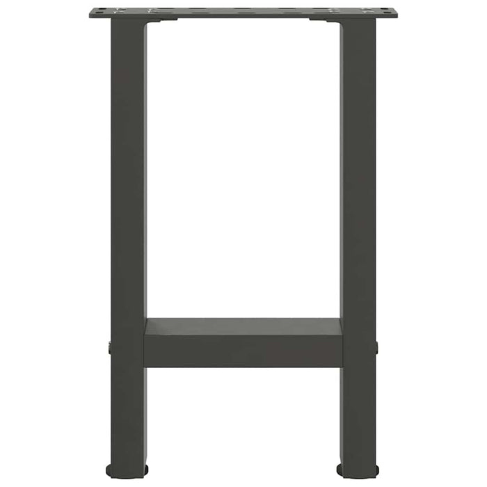 Gambe per Tavolino da Caffè Antracite 2 pz 38x(42-43) cm Acciaio 4013278