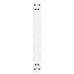 Gambe per Tavolino da Caff¨¨ Bianche 2 pz-Set di 2 Gamba per Tavolo 50x(42-43) cm Acciaio