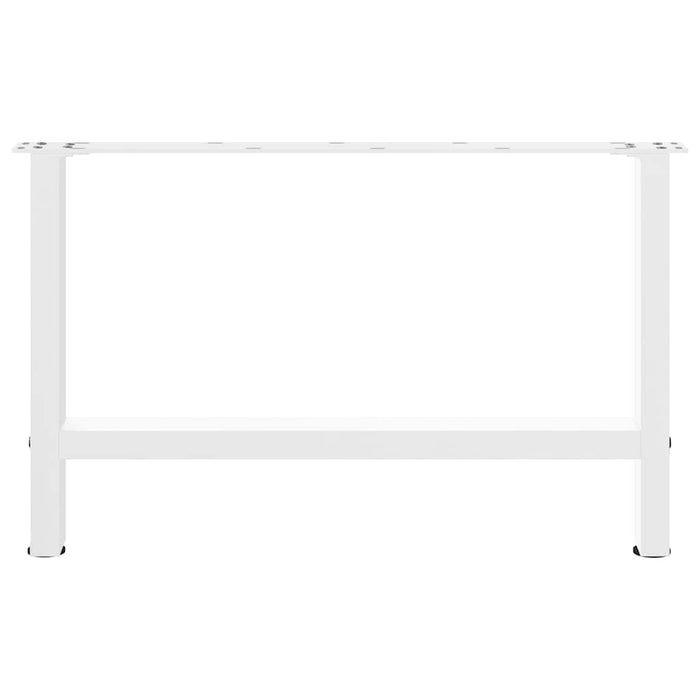 Gambe per Tavolino Bianco 2 pz 70x(42-43) cm Acciaio 4013289