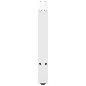 Gambe per Tavolino Bianco 2 pz 70x(42-43) cm Acciaio 4013289