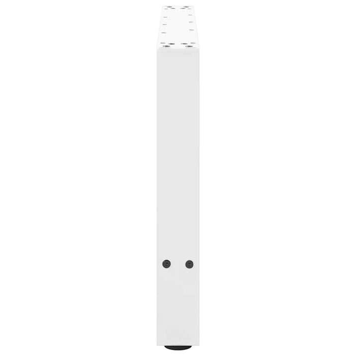 Gambe per Tavolino Bianco 2 pz 70x(42-43) cm Acciaio 4013289