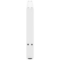 Gambe per Tavolino da Caffè Bianche 2 pz 70x(42-43) cm Acciaio