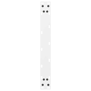 Gambe per Tavolino Bianco 2 pz 70x(42-43) cm Acciaio 4013289
