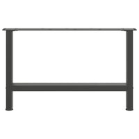 vidaXL Gambe per Tavolino da Caffè Antracite 2 pz 70x(42-43) cm Acciaio