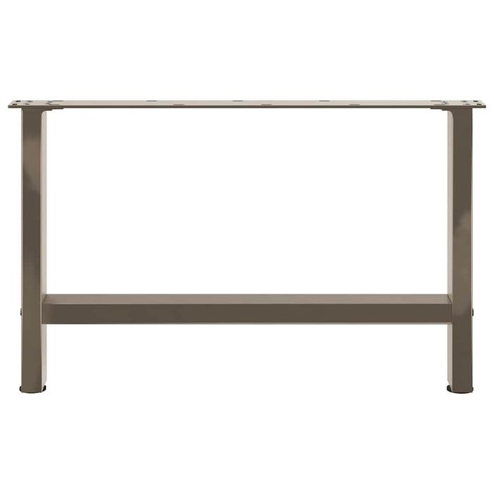 vidaXL Gambe per Tavolino da Caffè in Acciaio Naturale 2 pz 70x(42-43) cm Acciaio